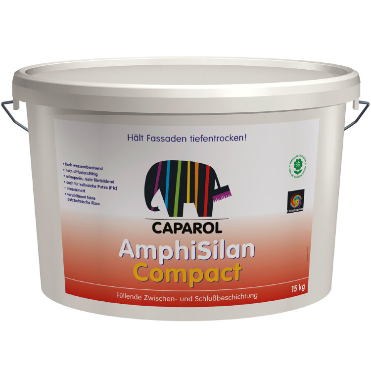 Caparol AmphiSilan-Compact - Фасадная краска на основе силиконовой смолы (15 кг)