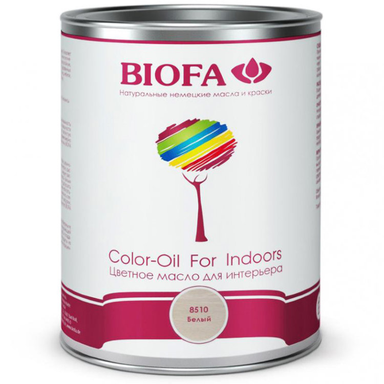 BIOFA 8510 Белое масло для интерьера (Color Oil For Indoors)