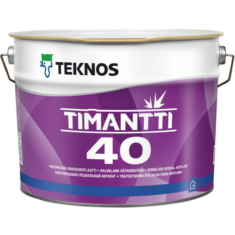 Teknos Timantti 40 / Текнос Тимантти 40 - Полуглянцевый специальный акрилат