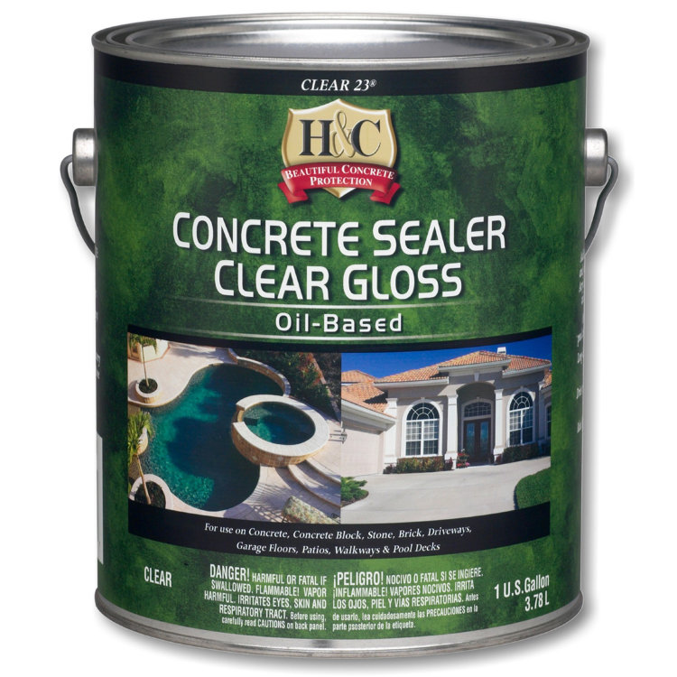 H&C Concrete Sealer Clear Gloss Oil-Based (23 Sealer) - Лак для камня