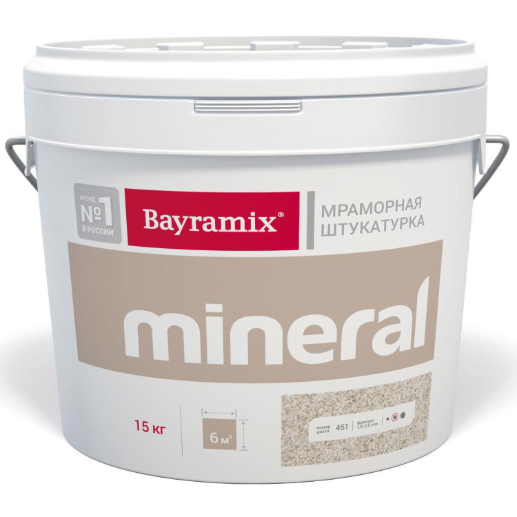 Bayramix Mineral Saftas — Мозаичная мраморная штукатурка (15 кг)