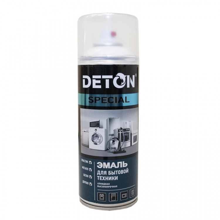 DETON Special — Эмаль аэрозольная для бытовой техники белая (520 мл)