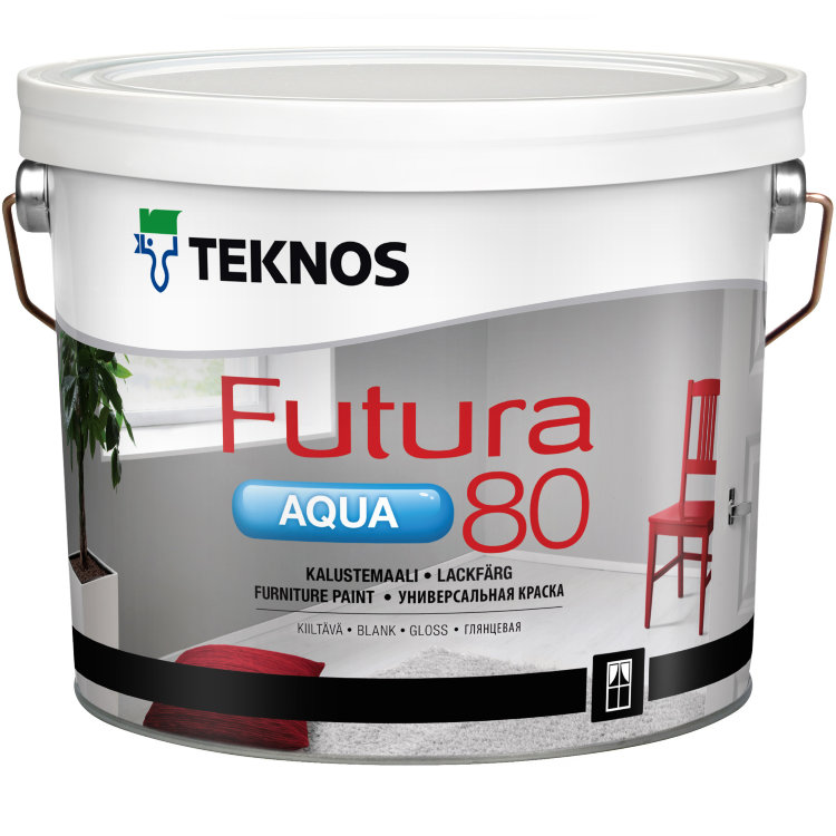 Teknos Futura Aqua 80 / Футура Аква 80 глянцевая универсальная краска