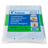 Укрывная полиэтиленовая плёнка Folsen 94500, 4м x 5м