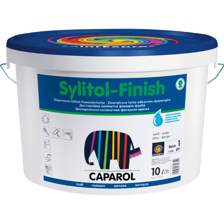 Caparol Sylitol-Finish - Дисперсионно-силикатная фасадная краска (10 л)