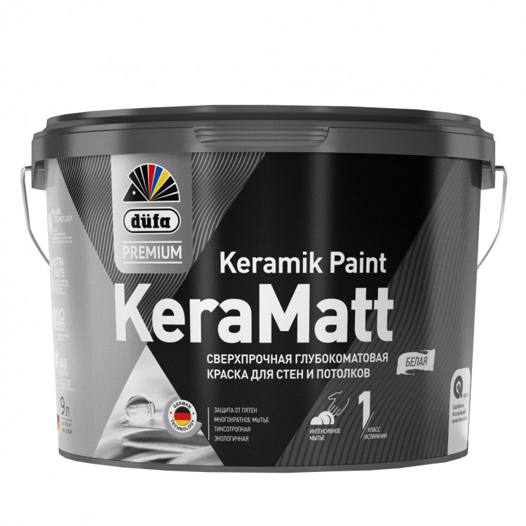 DUFA Keramatt Premium — Глубокоматовая сверхпрочная краска для стен и потолков 