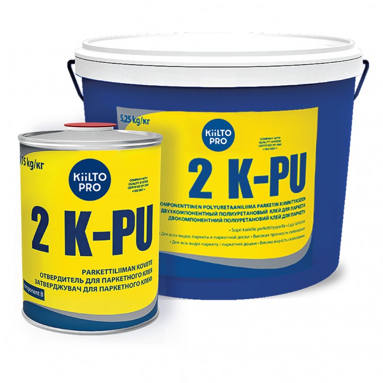 Kiilto 2 K-PU — Полиуретановый 2-х компонентный клей для паркета (5.25кг + 0.75кг)