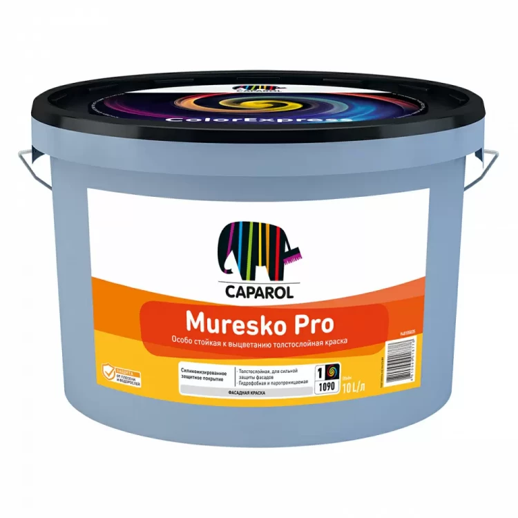 Muresko Pro – Особостойкая к выцветанию толстослойная краска (10 литров)