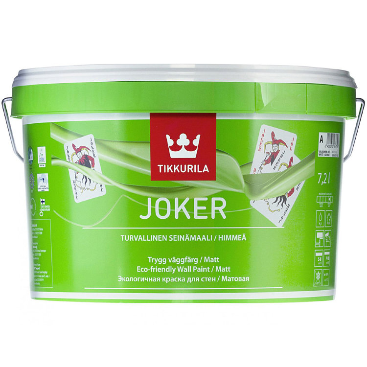 Tikkurila Joker / Тиккурила Джокер - Экологичная краска для стен