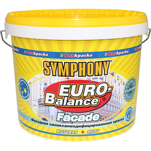 Финкраска Symphony Euro Balance Facade Siloxan – Фасадная силоксанмодифицированная краска