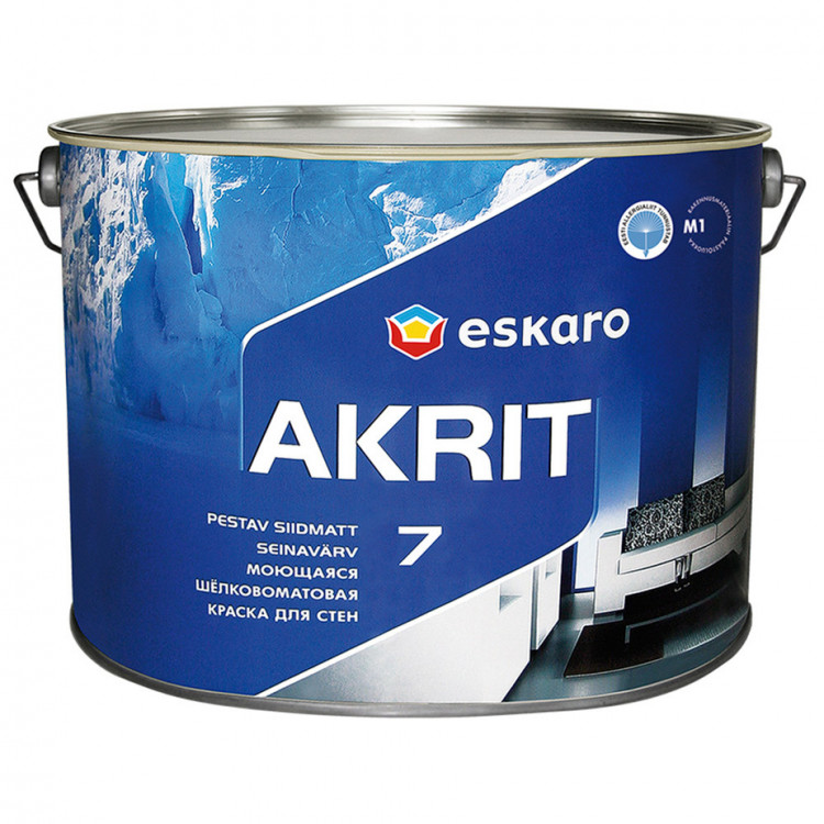 Eskaro Akrit 7 – Моющаяся шелково-матовая краска для стен