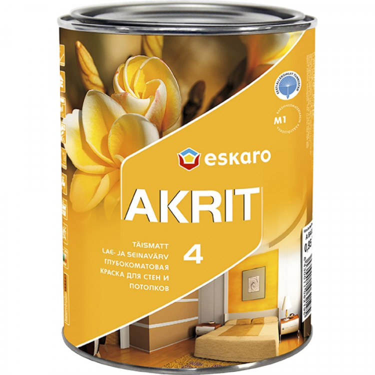 Eskaro Akrit 4 – Глубокоматовая краска для стен и потолков