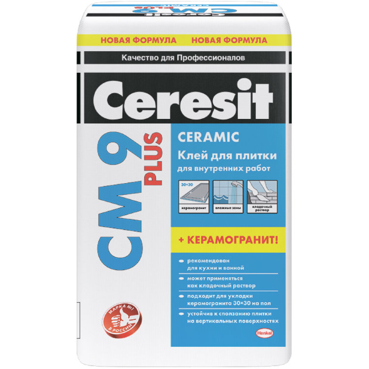 Ceresit CM 9 Plus Клей для керамической плитки и керамогранита
