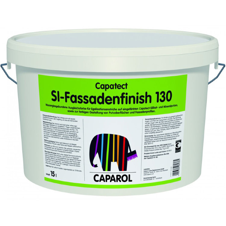 Caparol Capatect SI-Fassadenfinish 130 - Фасадная краска на основе жидкого стекла (15 л)