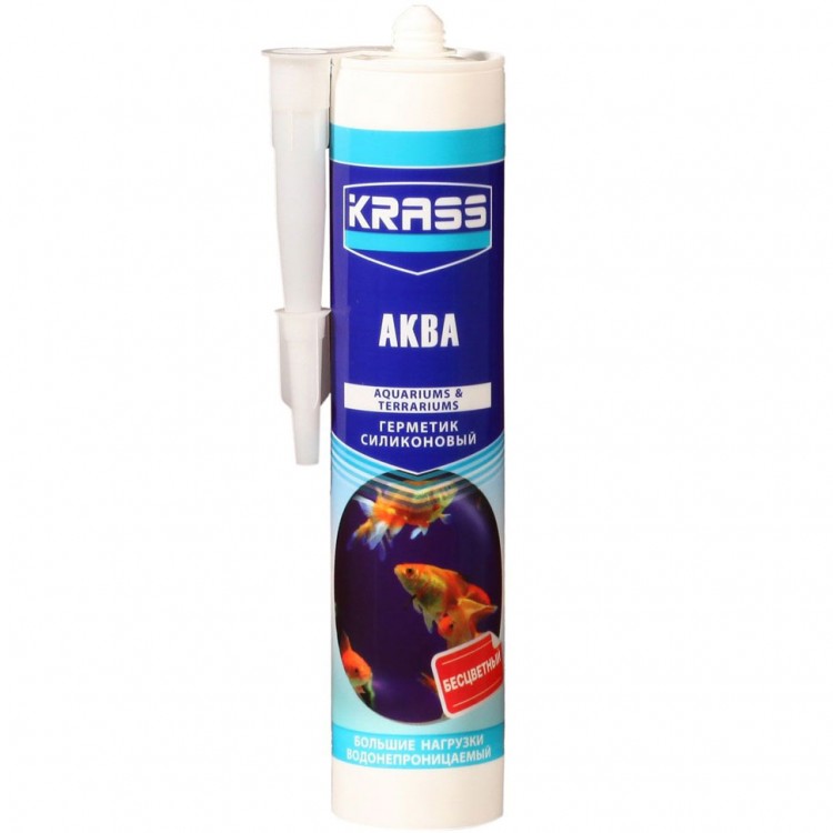 KRASS Аква — Герметик силиконовый для аквариумов (300 мл)