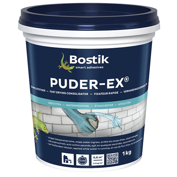Bostik Puder EX — гидропломба для быстрой ликвидации протечек