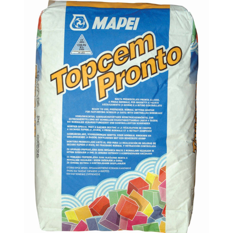 MAPEI Topcem Pronto - Состав для быстросохнущих стяжек (25 кг)