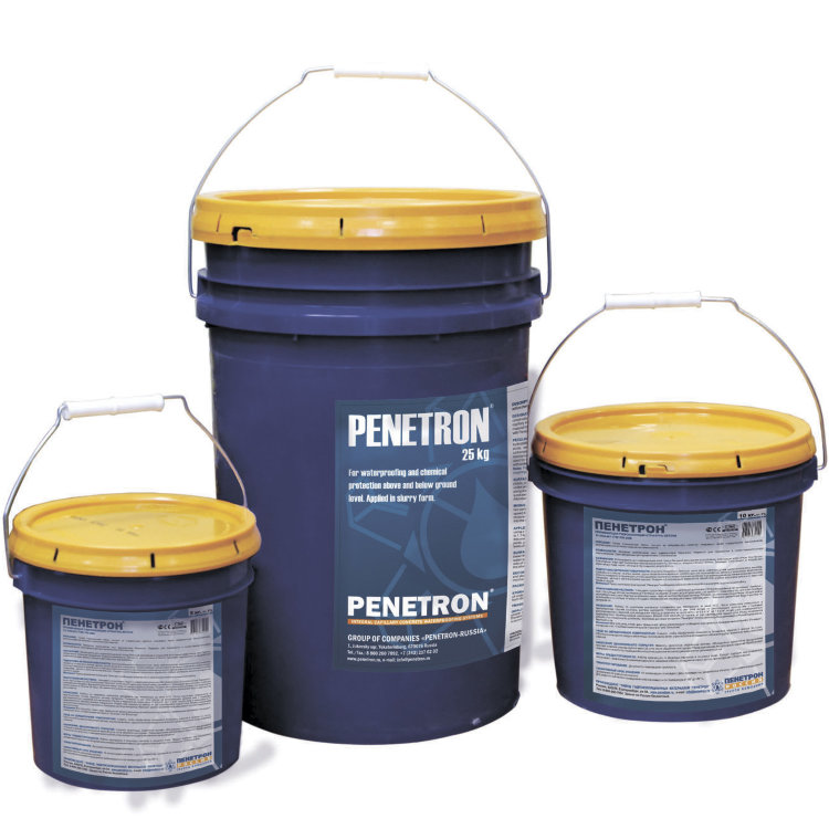 ПЕНЕТРОН — Сухая смесь для гидроизоляции бетонных поверхностей