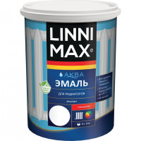 LINNIMAX Аква Эмаль для радиаторов, глянц, белый (0.9л)