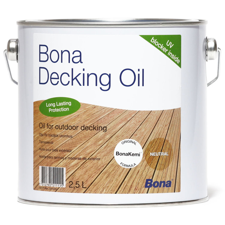 Bona Decking Oil — Пропитка для дерева бесцветная (2.5 л)