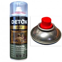 DETON ART — Эмаль с зеркальным и металлическим эффектом, аэрозоль, 520мл.