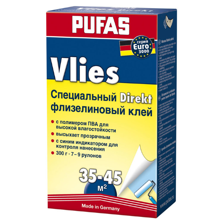 PUFAS Vlies Euro 3000 - Специальный флизелиновый клей Директ