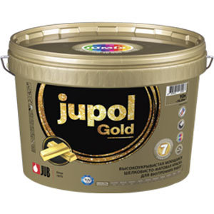 JUPOL Gold — Моющаяся шелковисто-матовая краска