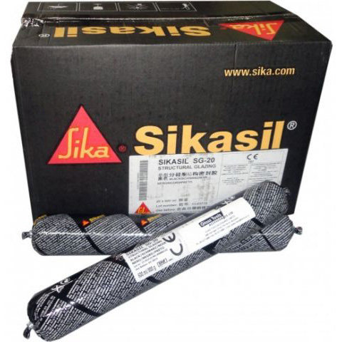 Sikasil SG-20 — Клей-герметик с высокой прочностью, чёрный (600 мл)