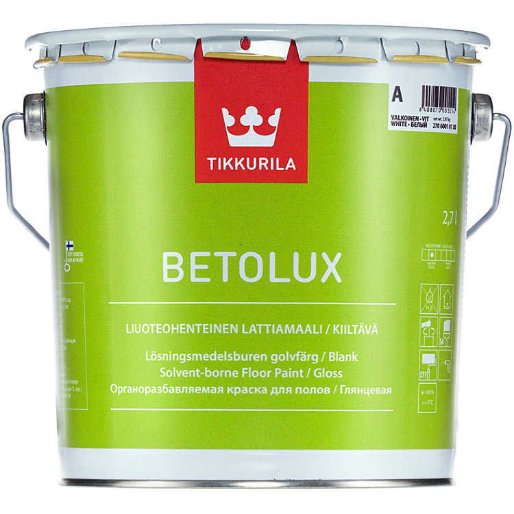 Tikkurila Betolux / Тиккурила Бетолюкс - Глянцевая краска для полов