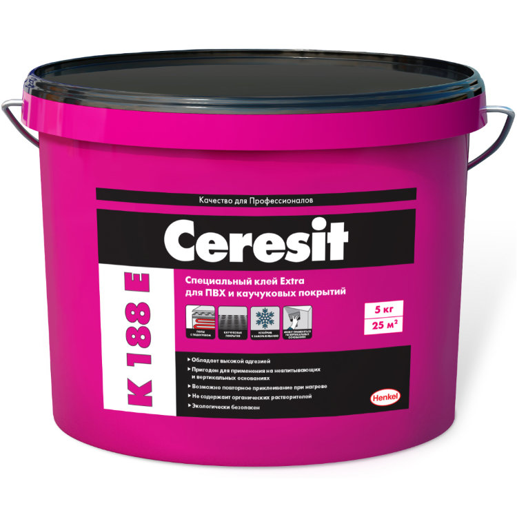 Ceresit K 188 E Специальный клей Extra для ПВХ и каучуковых покрытий