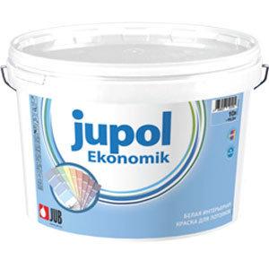 JUPOL Ekonomik — Белая интерьерная стенная краска (10 л.)
