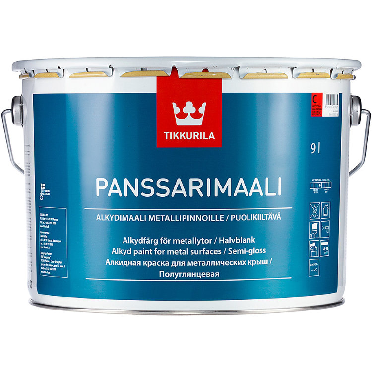 Tikkurila Panssarimaali / Панссаримаали алкидная краска для металлических крыш
