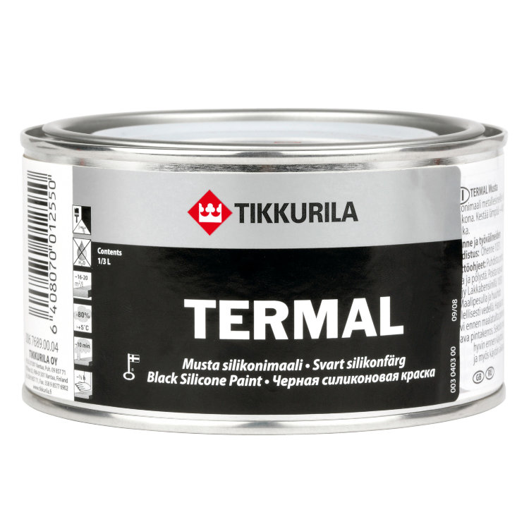 Tikkurila Termal / Термал черная силиконовая краска