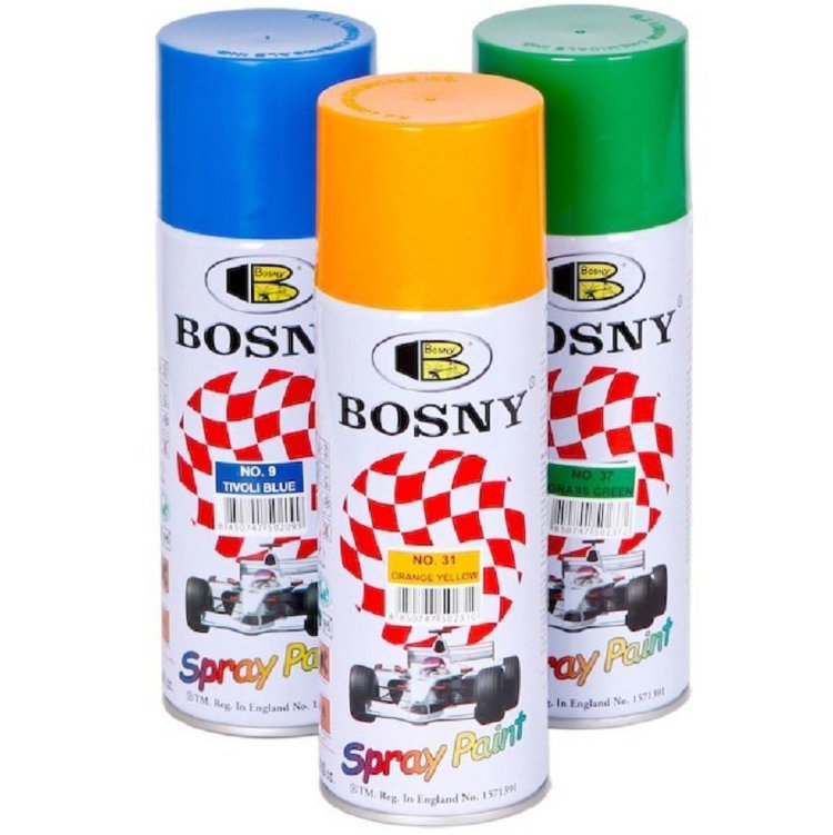 BOSNY Акриловая спрей-краска / 100% Acrylic Spray Paint (400 мл)