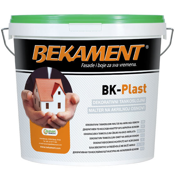 Bekament BK-PLAST — Акриловая камешковая штукатурка, зерно 2 мм (25 кг)