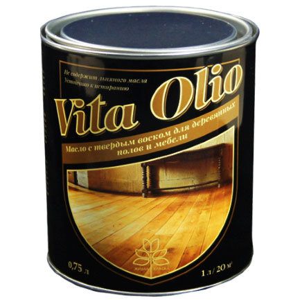Vita Olio Масло с твёрдым воском для деревянных полов и мебели
