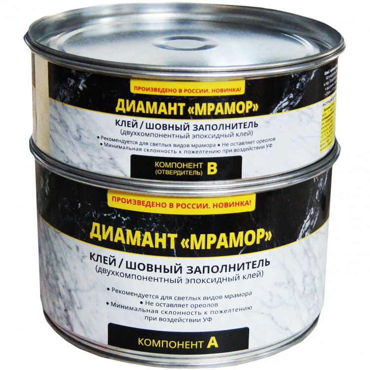 Диамант-Мрамор – Эпоксидный клей шовный заполнитель Diamant густой Бесцветный (0.450 кг)
